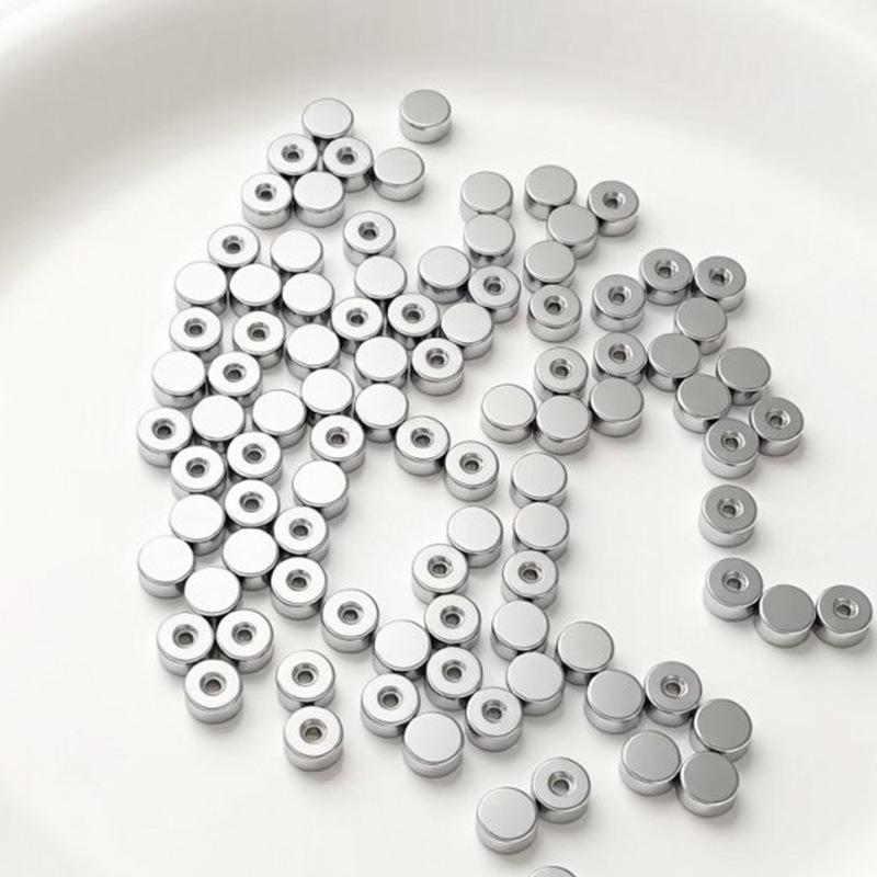 Stainless Steel Bullet Ball Disc Threaded Ear Studs for DIY Jewelry