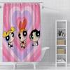 Shower Powerpuffs Girlss Curtain Waterproof Polyester Fabric Paint Colorful Bath Curtains Home Bathroom Decor Curtain With Hook