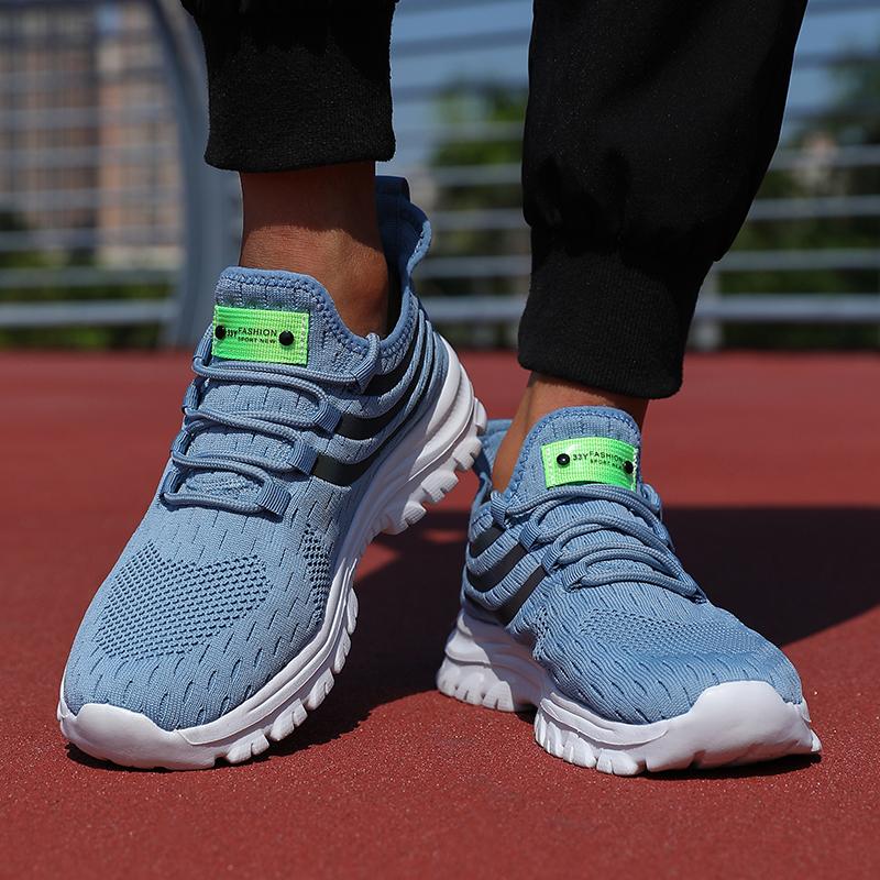 Casual Sneaker Men's Summer Platform Fashion Jogging Trend Sneakers Mesh Outdoor Running Anti Odor Lightweight Training Shoes