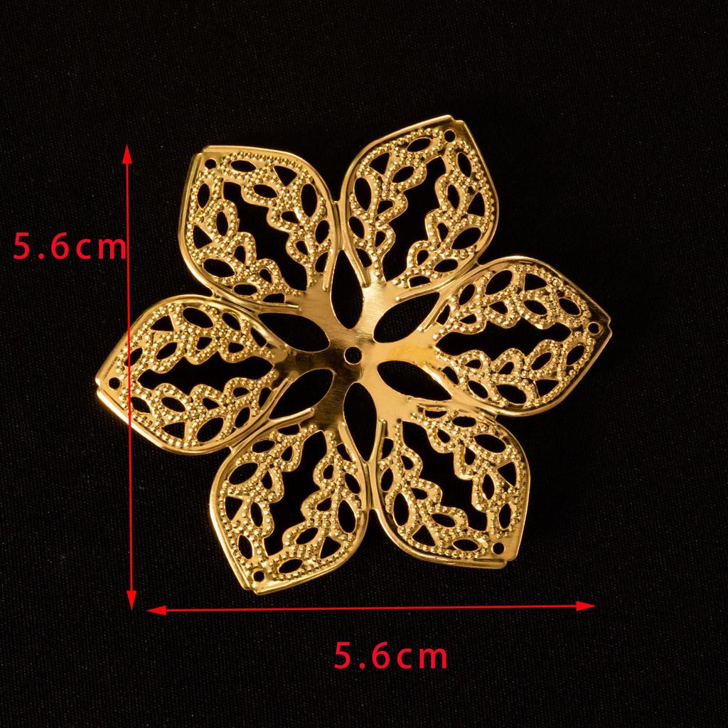 Iron DIY Hairpin Kit: 3D Ancient Costume Hair Accessories, Multi-layer Handmade Floral Pieces