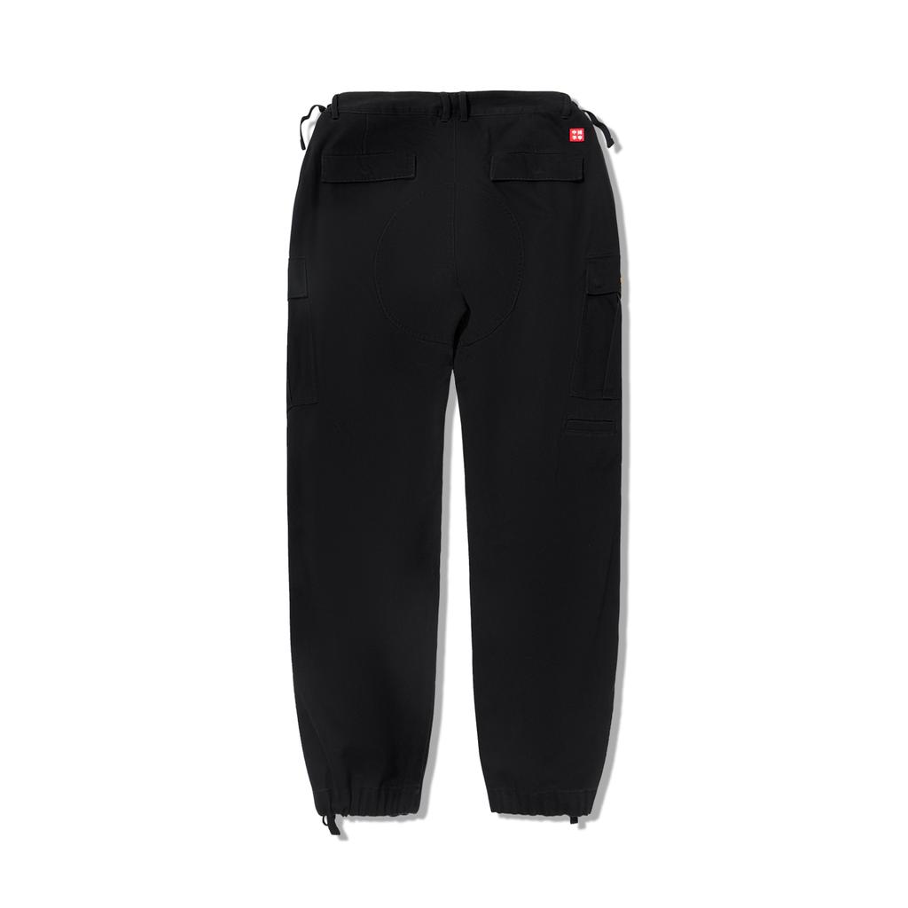 Li Ning Comfortable Versatile Cuffed Breathable Casual Pants Men bottoms Black AKXU567-1