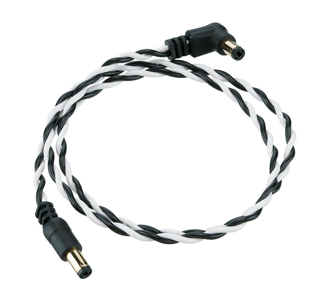 IBANEZ Twisted Pair DC Cable, White & Black, 60cm, DCT24-BWH