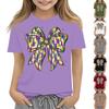 Children's Casual Carnival Print T-shirt, Round Neck Pullover Short-sleeve Top