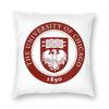 University Of Chicago Square Pillowcase Polyester Linen Velvet Pattern Decorative Throw Pillow Case Bed Cushion Cover Wholesale