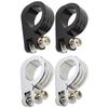 2PCS CNC Aluminum Alloy Foot Peg Mount Clamps Fit For Harley Models with 3.80CM/1.50IN Highway Engine Crash Bar Guards