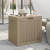 VidaXL Boîte de stockage de jardin marron clair 55,5x43x53 cm PP 364163