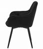 Jork360 Chair - Black Velvet / Black Legs X 2