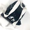 CHANEL LA PAUSA Bag Backpack Bicolor Backpack PVC Black/White