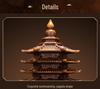 Wenchang Pagoda Pen Holder: Thirteen-Story Wood Grain Craft for Students, Perfect Back-to-School Desktop Ornament