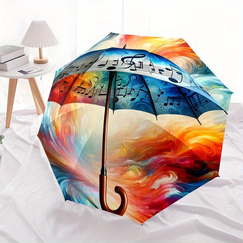 Umbrella, Music-themed, Eight-ribbed, Self-folding Umbrella Is Suitable for Everyday Outdoor Use0813173