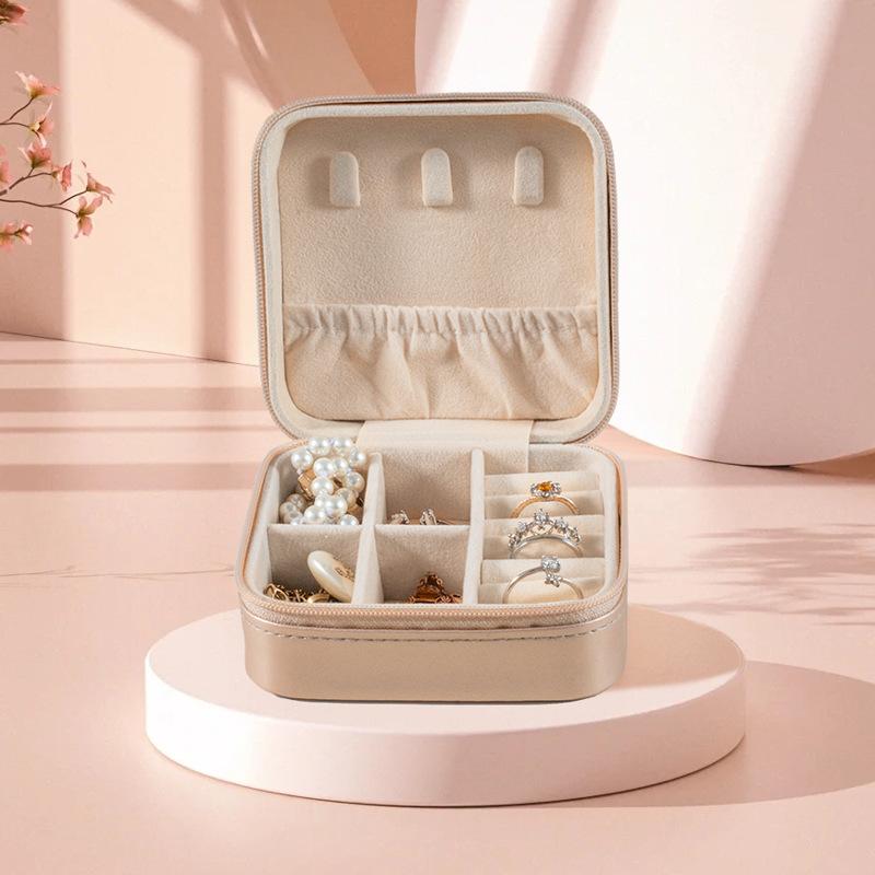 Portable Jewelry Box European Princess Travel Korean Hand Jewelry Jewelry Bag Earrings Ring Small Storage Box