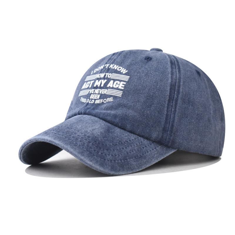 

Cotton Vintage Baseball Cap With Washed Design Letter Print For Men Women Outdoors Summer