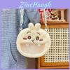 Adorable Japanese Ins Style Plush Round Bag For Girls Cute Gift With Charming Animal Design