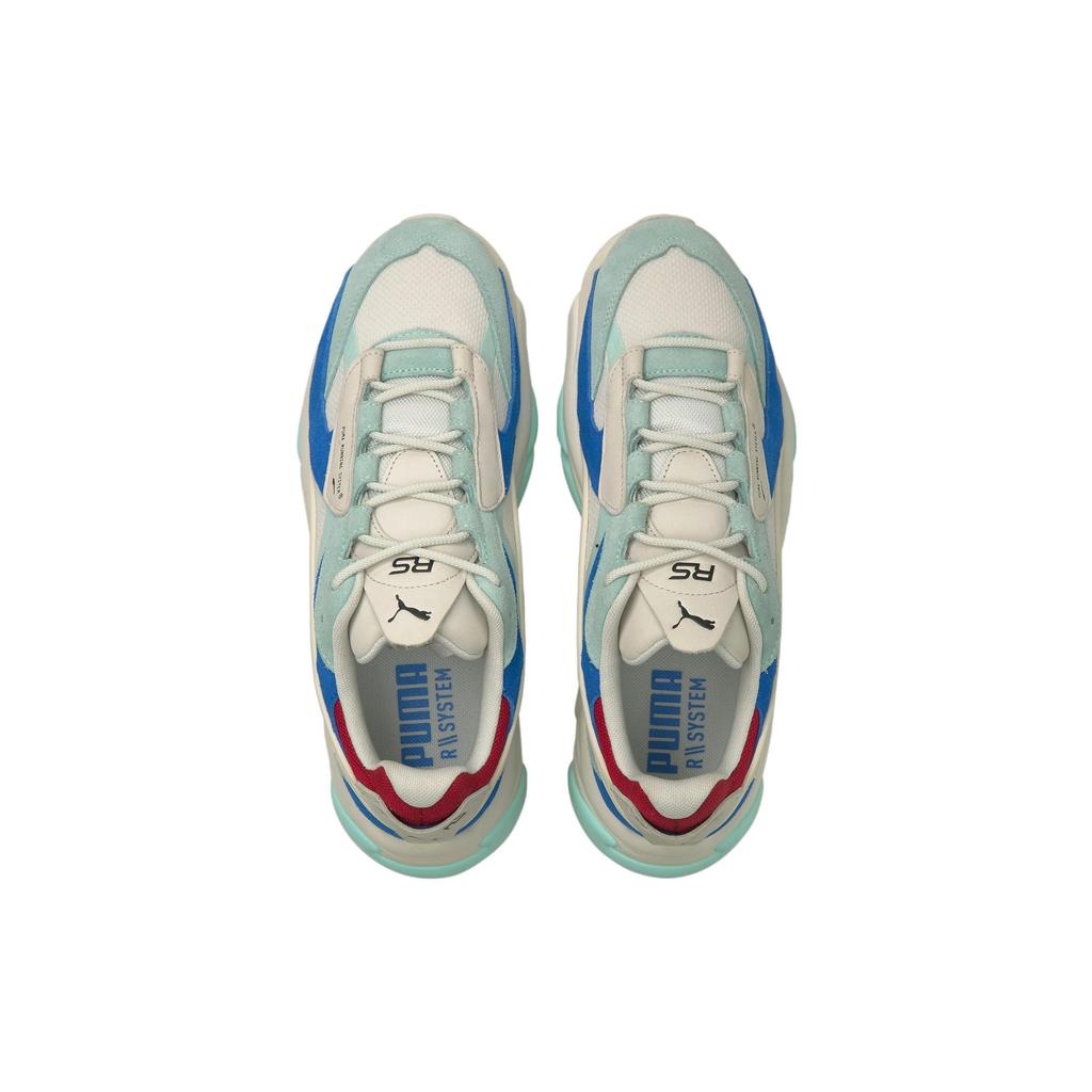 Puma Rs-Connect Buck Fabric Leather Sport Multicolor Low-Top Lifestyle Shoes Unisex Shoes Gray Blue Red 382710-02