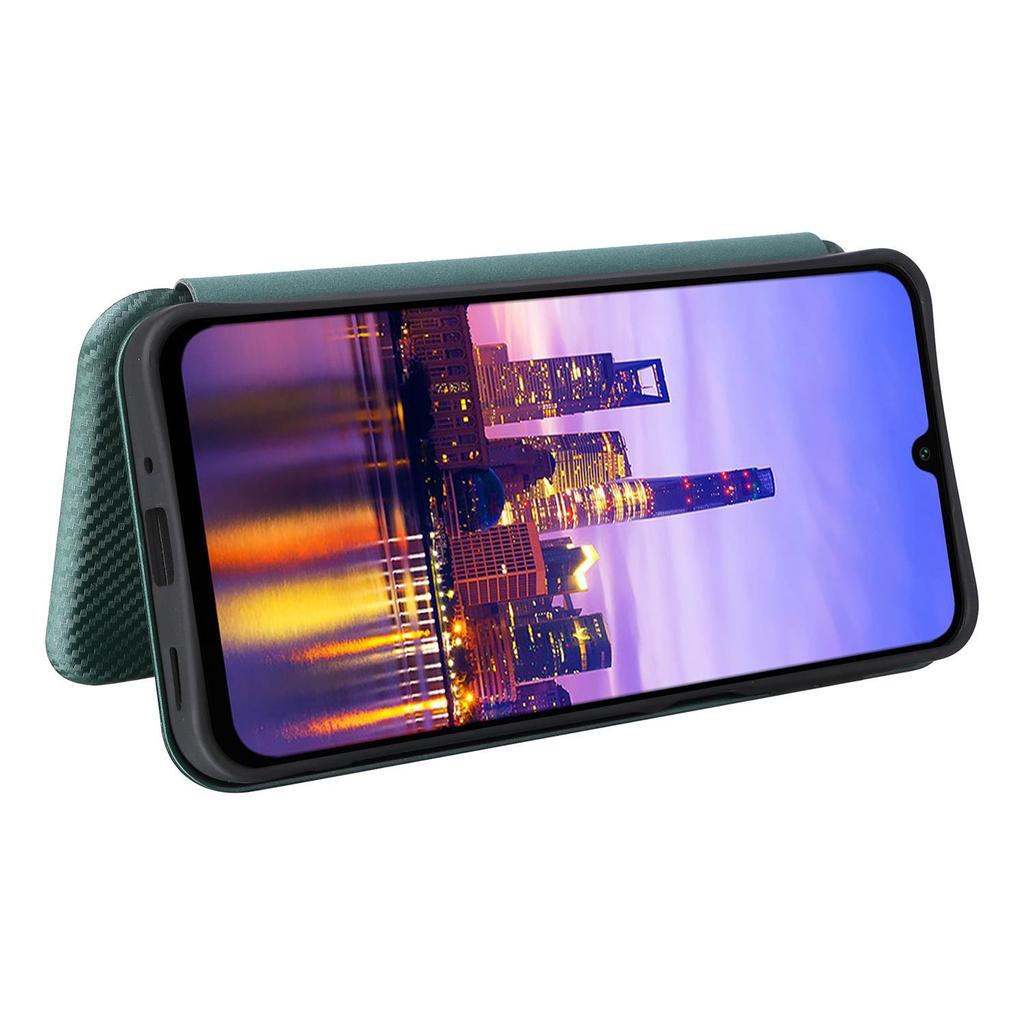 Samsung A16 Carbon Fiber Leather Flip Phone Case