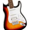 Squier by Series Stratocaster Junior HSS Diapasón Laurel Golpeador Blanco Sunburst Squier Fender/Affinity 3-Color