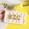 26 Capital Letter Fondant Molds, Alphabet Number 0-9 Chocolate Cake Decorating Silicone Mold 2pcs Birthday Party Anniversary Valentine's Day Candy