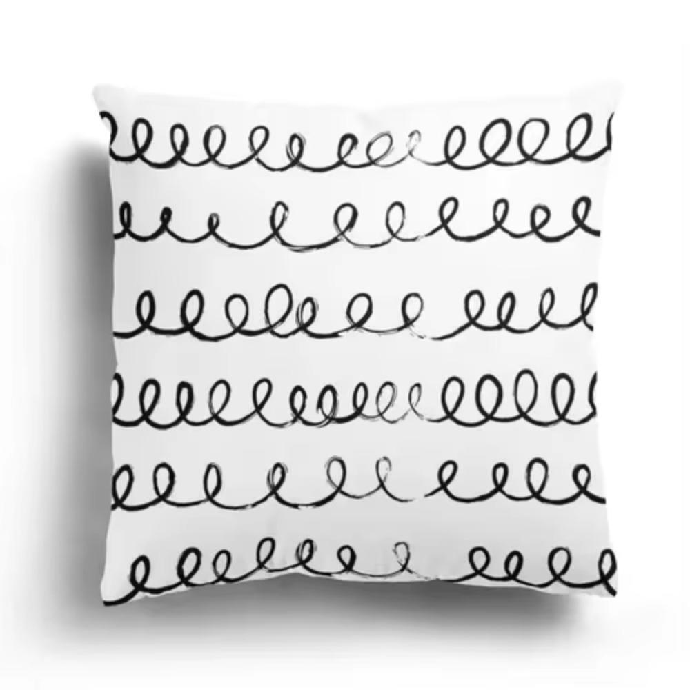 Modern home living room decoration pillowcase sofa cover x cushion cover x Nordic x autumn black white simple