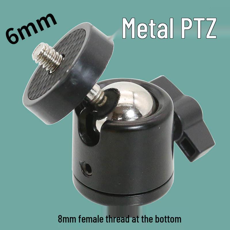 Metal Desktop Gimbal Stand: Dual-Position Phone Clip with Multi-Angle Adjustment for Anti-Shake Live Streaming and Shooting