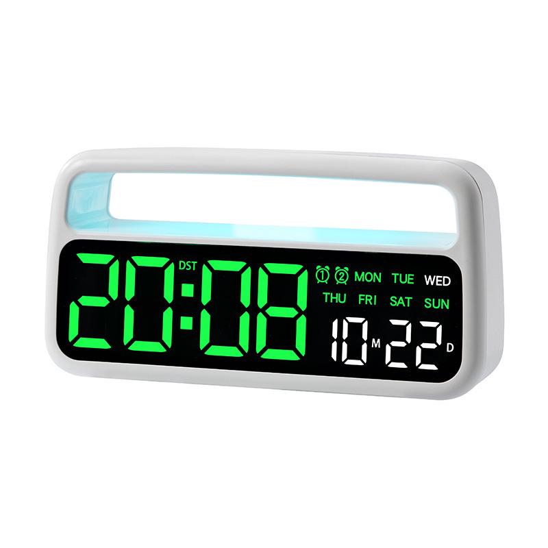 Atmosphere LED Alarm Clock Home Decor: Multifunctional Electronic Bedside Clock 5520