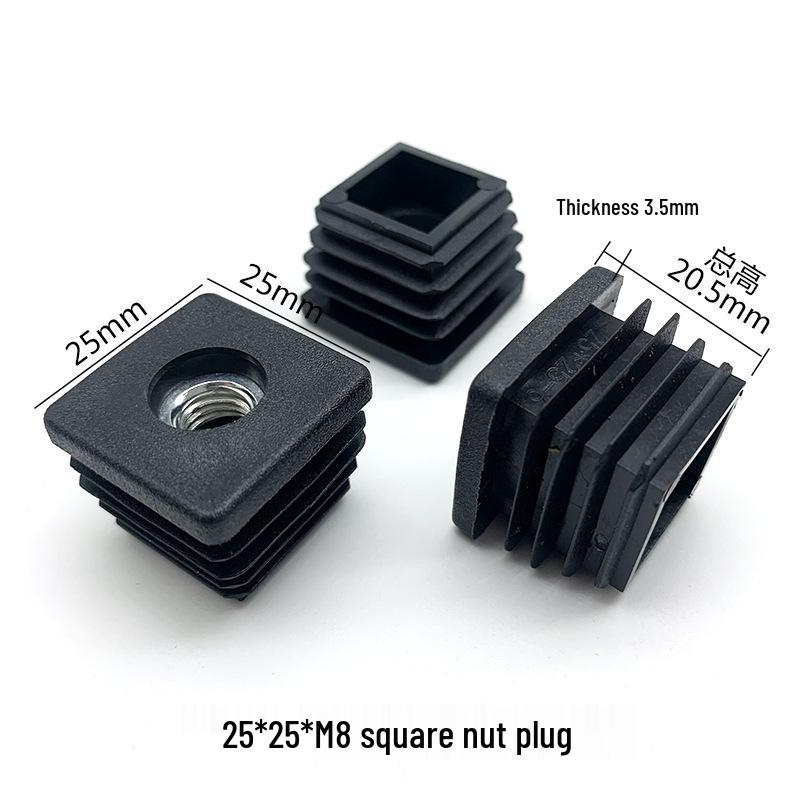 M8 Adjustable Table Leg Foot Pad with Height Adjustment Screw