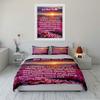 Christian Bedding Set with Hebrews 13:3 Quote Bedding Set (1 Duvet Cover, 2 Pillowcases, Duvet Not Included)
