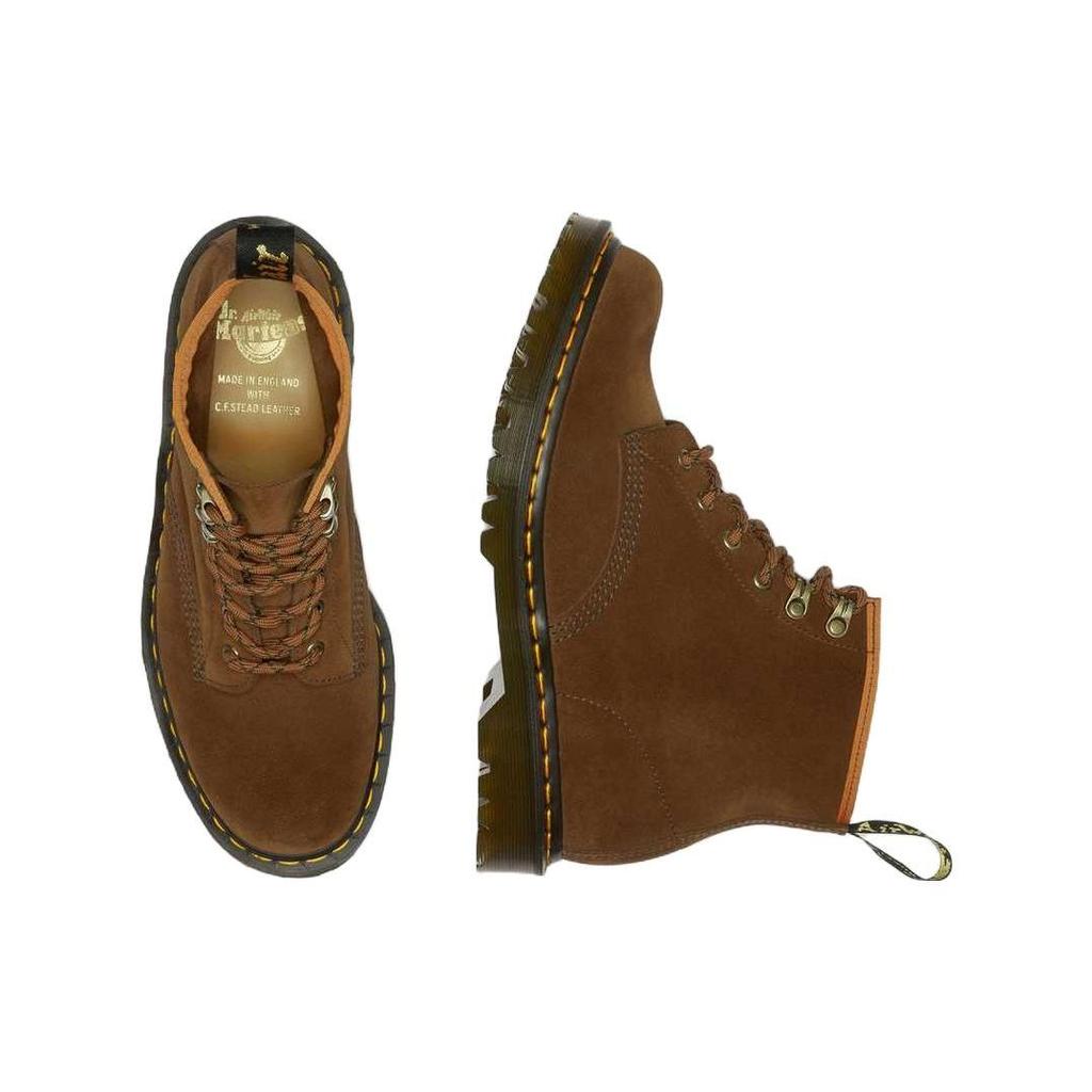 Dr. Martens 101 Leather Fashion Versatile Short Boots Unisex boots Brown Yellow 27781220