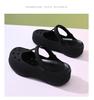 Color Block Clog Sandals - Closed Toe, Thick Sole, Non-Slip, Wear-Resistant