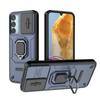 For Samsung Galaxy M15 5G Case Ring Holder Armor Shockproof Coque For Samsung M15 M 15 5G Slide Lens Protect Back Cover