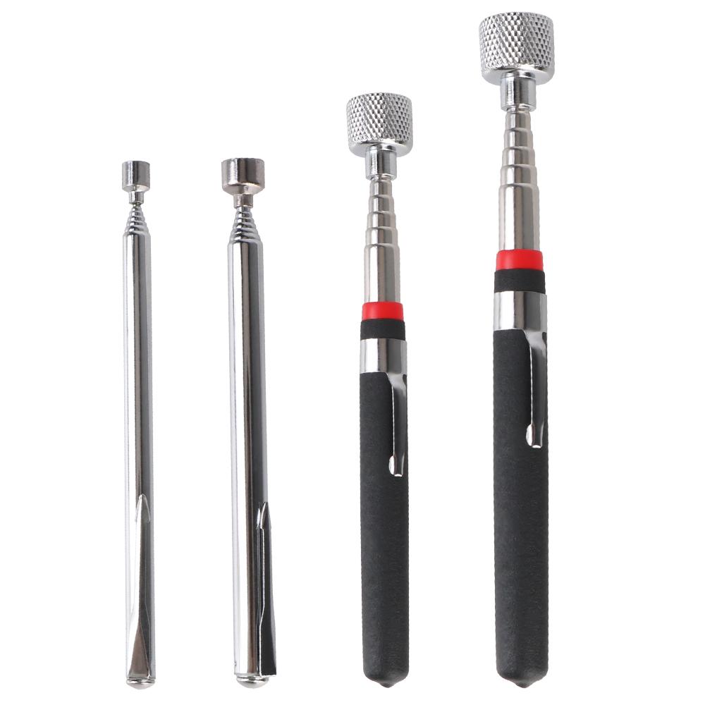 Automobile Telescopic Detection Lens With Lamp Folding Mirror Adjustable Angle Observation Magnetic Retractable Pickup Device