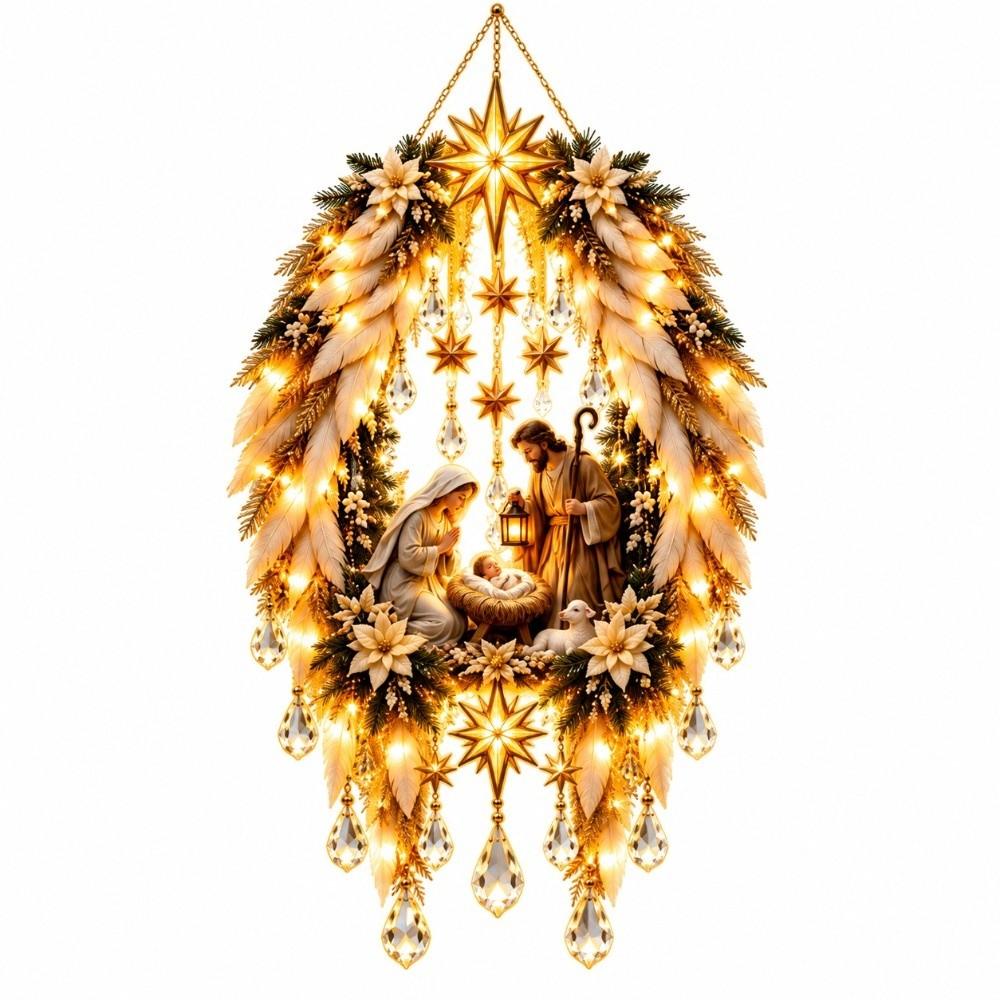 Wall Mounted Angel Blessing Wall Light Christmas Wall Decor Trail Wall Light Indoor Ornament