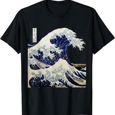 Kanagawa Japonais La grande vague T-shirt