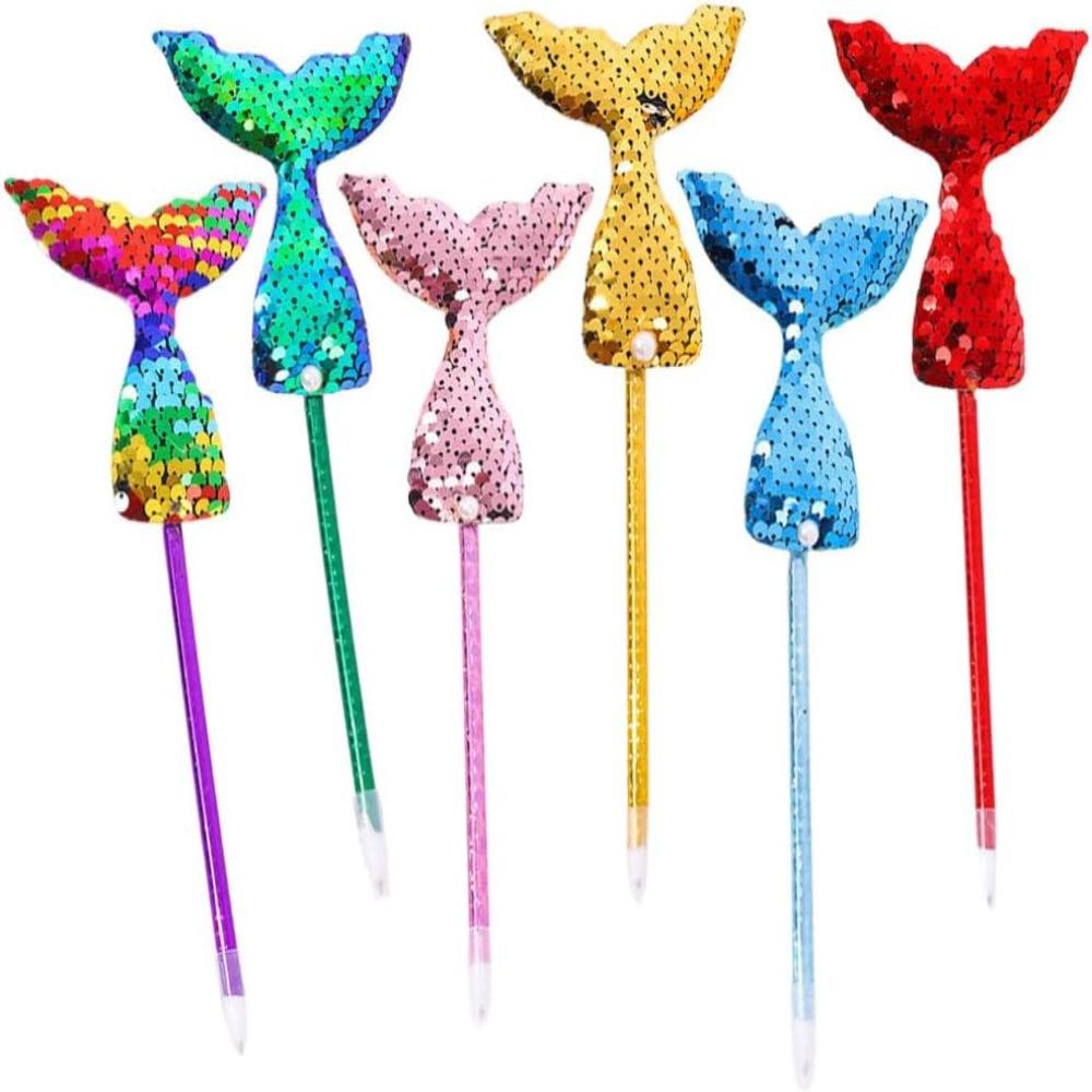 

6 Pcs Plastics Cute Pens Blue Novelty Cute Ink Pens Creative Personalized Pen Office
