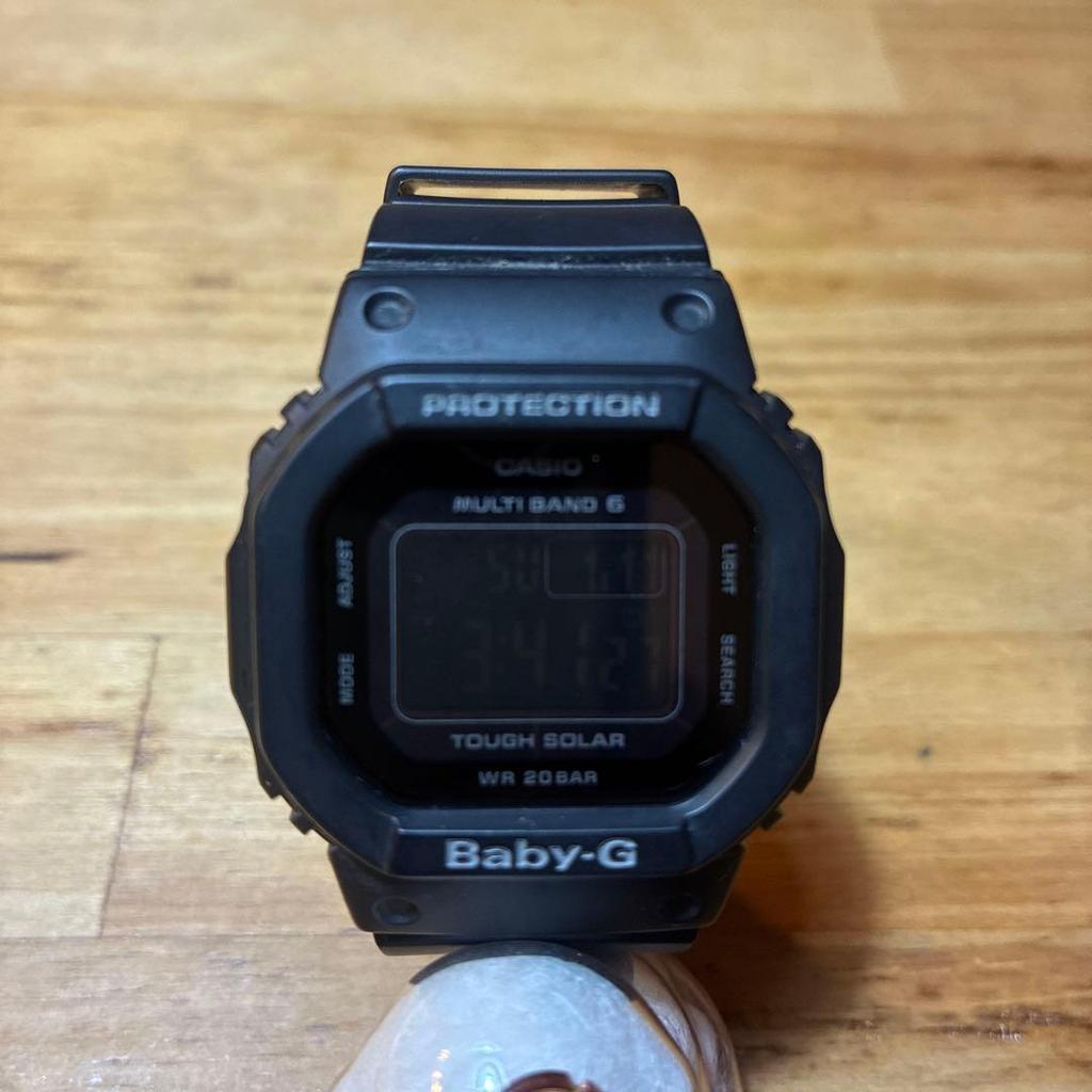 Used CASIO Baby-G Touch Solar Watch Black