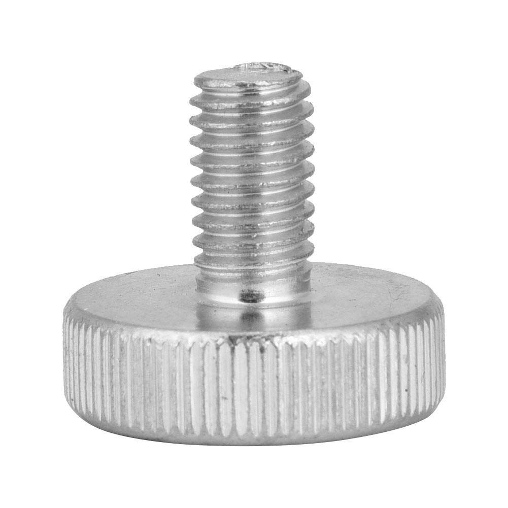 10pcs M8 Zinc Plated Carbon Steel Flat Knurled Head Thumb Screws (M8*10)
