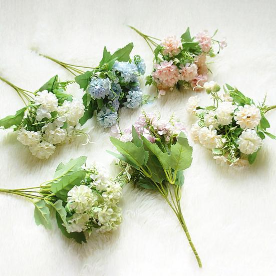 Flowers Pot Reusable Vivid Gift Colorful Fake Flower Bouquet for Garden Office Coffee House