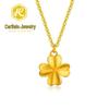 Shuibei 999 Fine Gold Slim Waist Necklace: 3D Hard Gold Women's Pendant Charm, Popular Live Broadcast Hot Seller.
