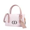 Dior [Customized Cosmetic Bag] Light Pink Prologue Simple Niche Fashion Versatile Trendy High-end Cute Storage Portable Polyester Fiber