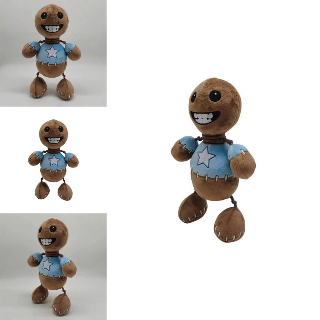 Kick The Buddy Plush Toy Crystal Soft Fur, Brown, 30cm Height, Pp Cotton Filling