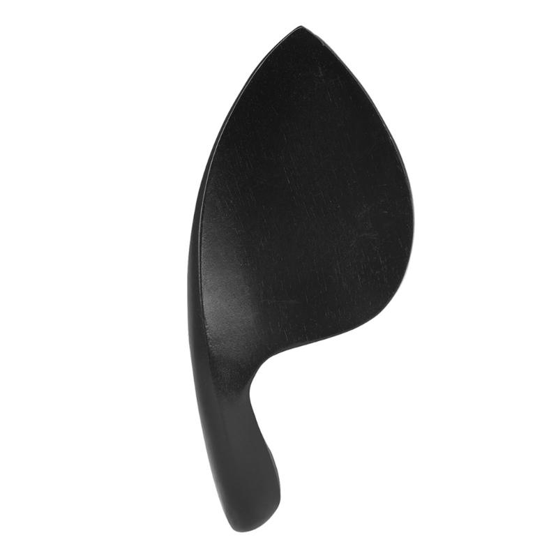 Black Violin Fitting Set with Tailpiece Part Endpin and Chinrest Piece, Replacement Hardware Set Wood Texture for Practice Use and Instrument Refresh