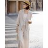 Demana Women's Linen Lyocell Blend Relaxed Suit