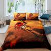 Dirt Bike Motorbike Duvet Cover Motocross Racer Bedding Set Boys Motorcycle Extreme Sports Quilt Cover Polyester Comforter Cover
