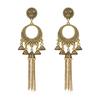 Vintage Indian-style Earrings Chain Tassel Vintage Pagoda Pendant Earrings
