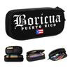 Custom Puerto Rico Boricua Vintage Puerto Rican Flag Pride Pencil Case for Girl Boy Large Storage Pen Bag Box School Accessories