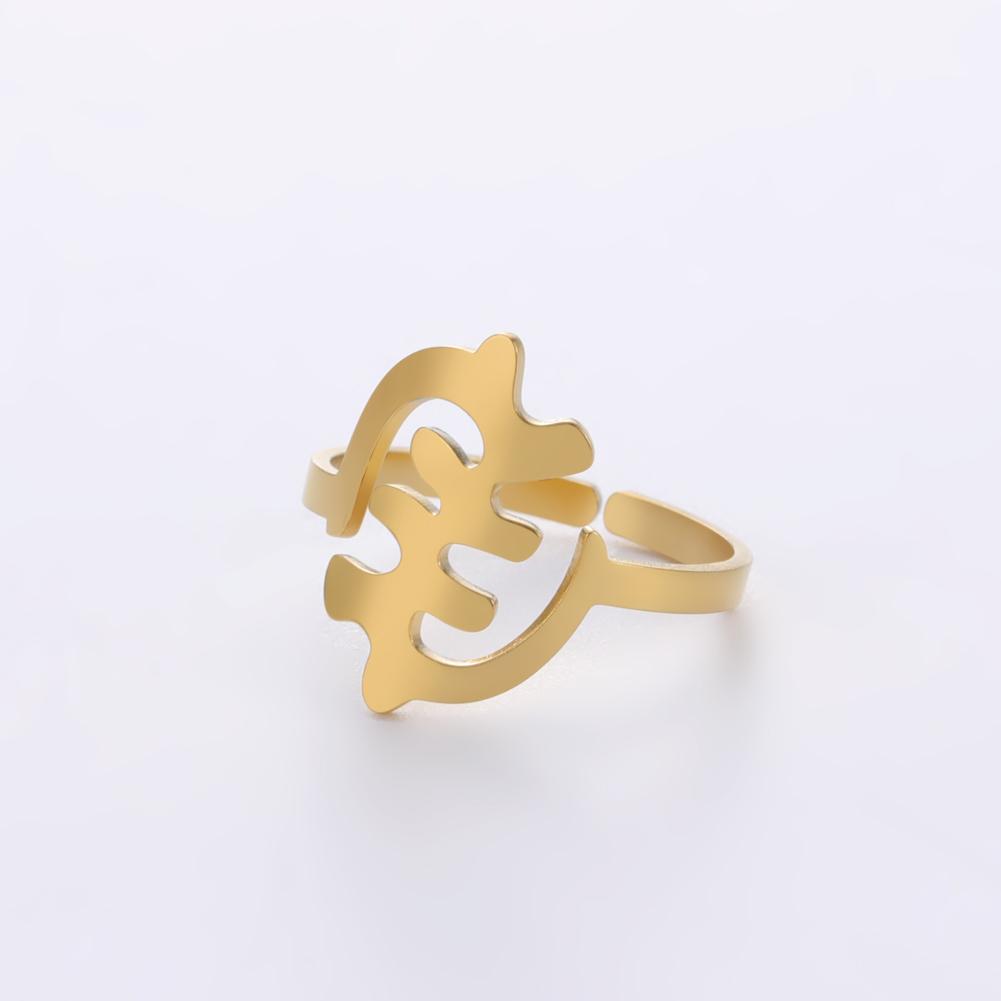My Shape African Map Ring for Women Men Silver Gold Color Stainless Steel South Africa Adjustable Finger Rings Fashion Jewelry