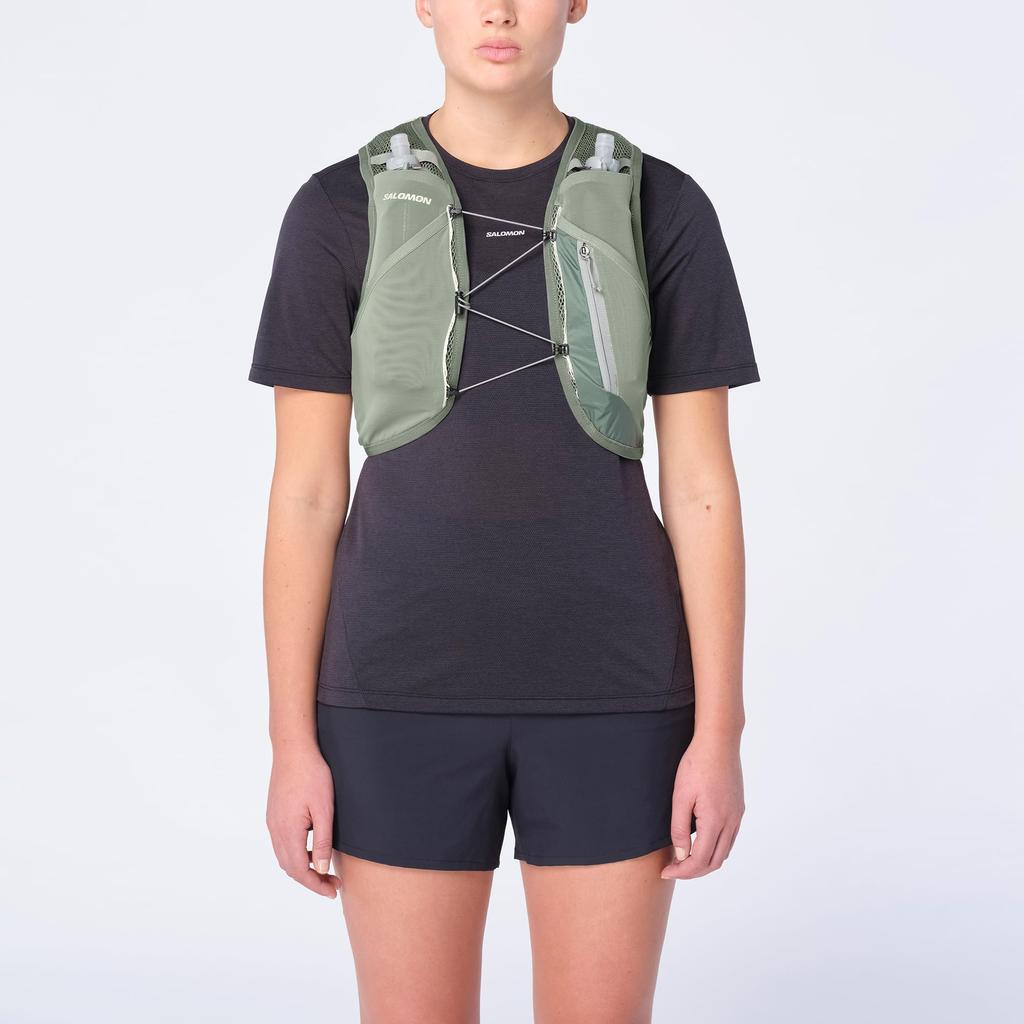 Hydration Backpack ACTIVE SKIN 4 SET LC2178400 Unisex Laurel WASH M [Salomon] Wreath/Lily Pad/ALOE