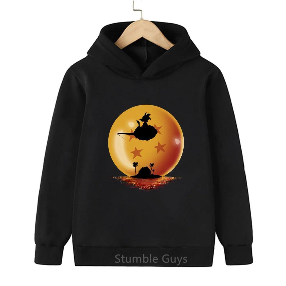 Boys DBZ Hoodie Spring Autumn Goku Vegeta Super Saiyan Kakarot Girls Clothes Sweatshirt