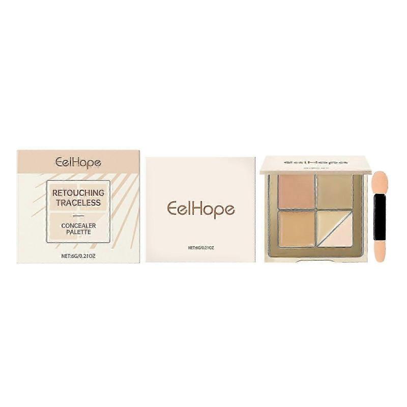 Eelhope Repair Face Concealer Plate Pink, Delicate, Natural, Light And Light Cover, Soft, Skin-Friendly, Moisturizing Concealer Plate