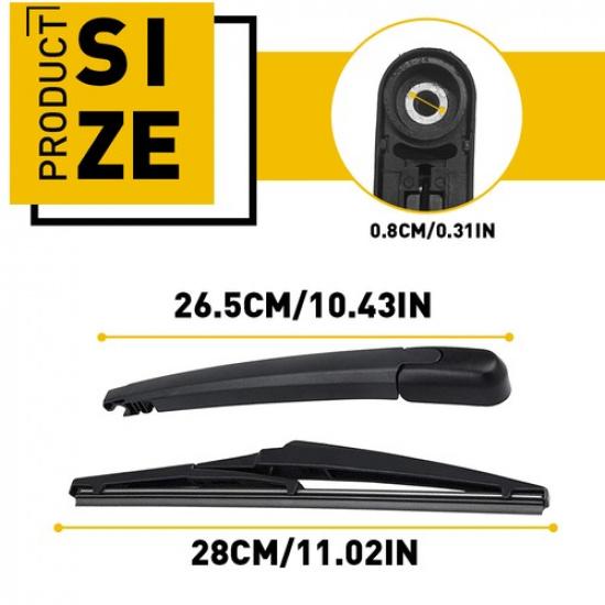 Rear Window Wiper Windshield Arm & Blade Fit for 2011-2017 Kia Sorento Rio