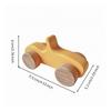 Wooden Toy Car Educational Inertia-Driven Hands-on for Children Aged